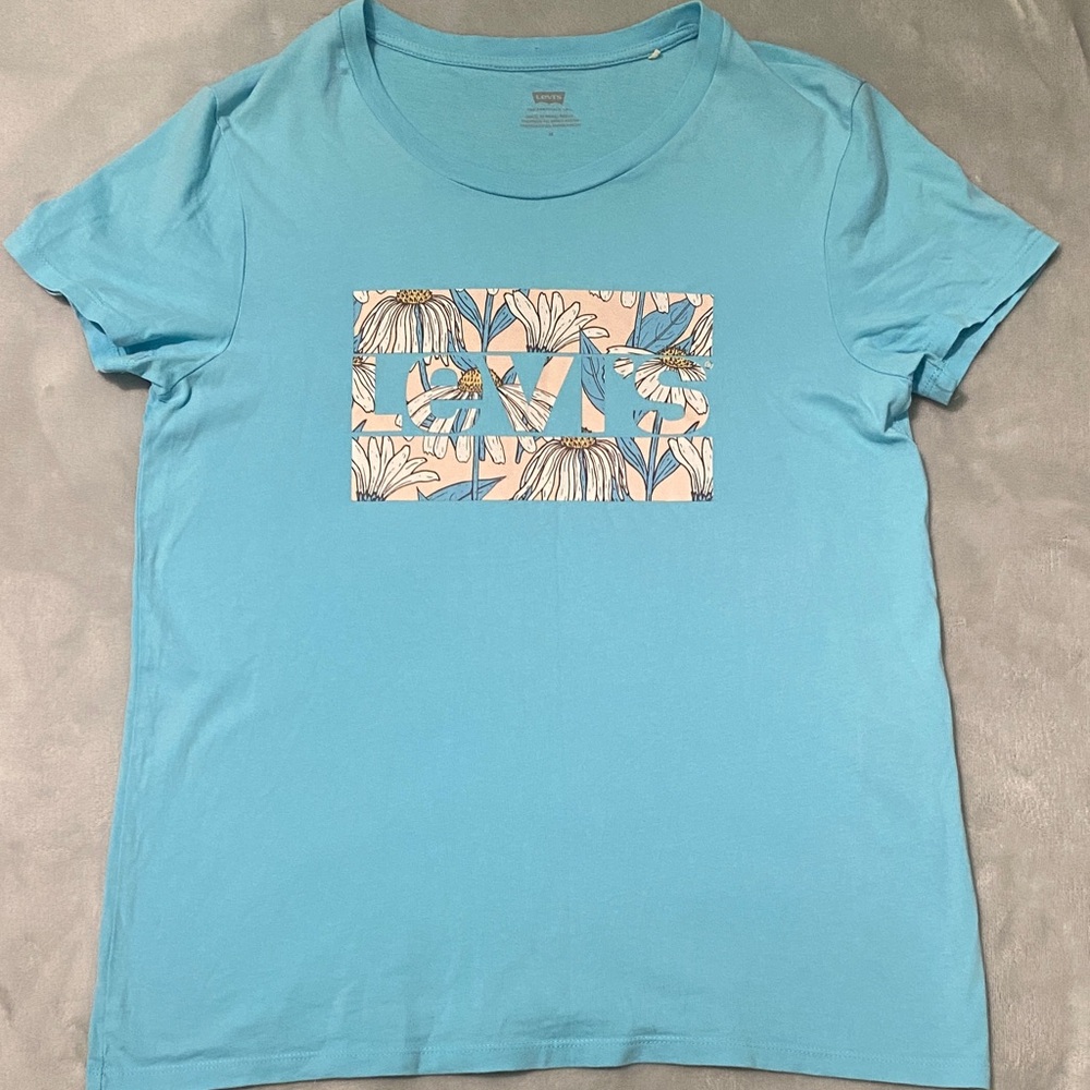 Levi's Light Blue Floral Graphic Tee
